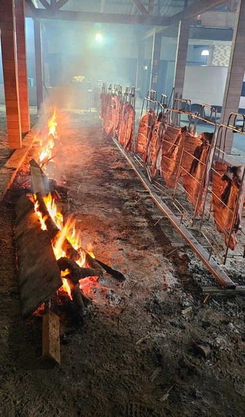 Churrasco no fogo